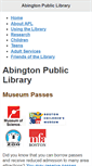 Mobile Screenshot of abingtonpl.org