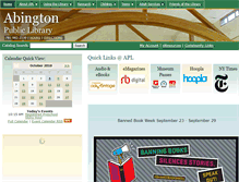 Tablet Screenshot of abingtonpl.org